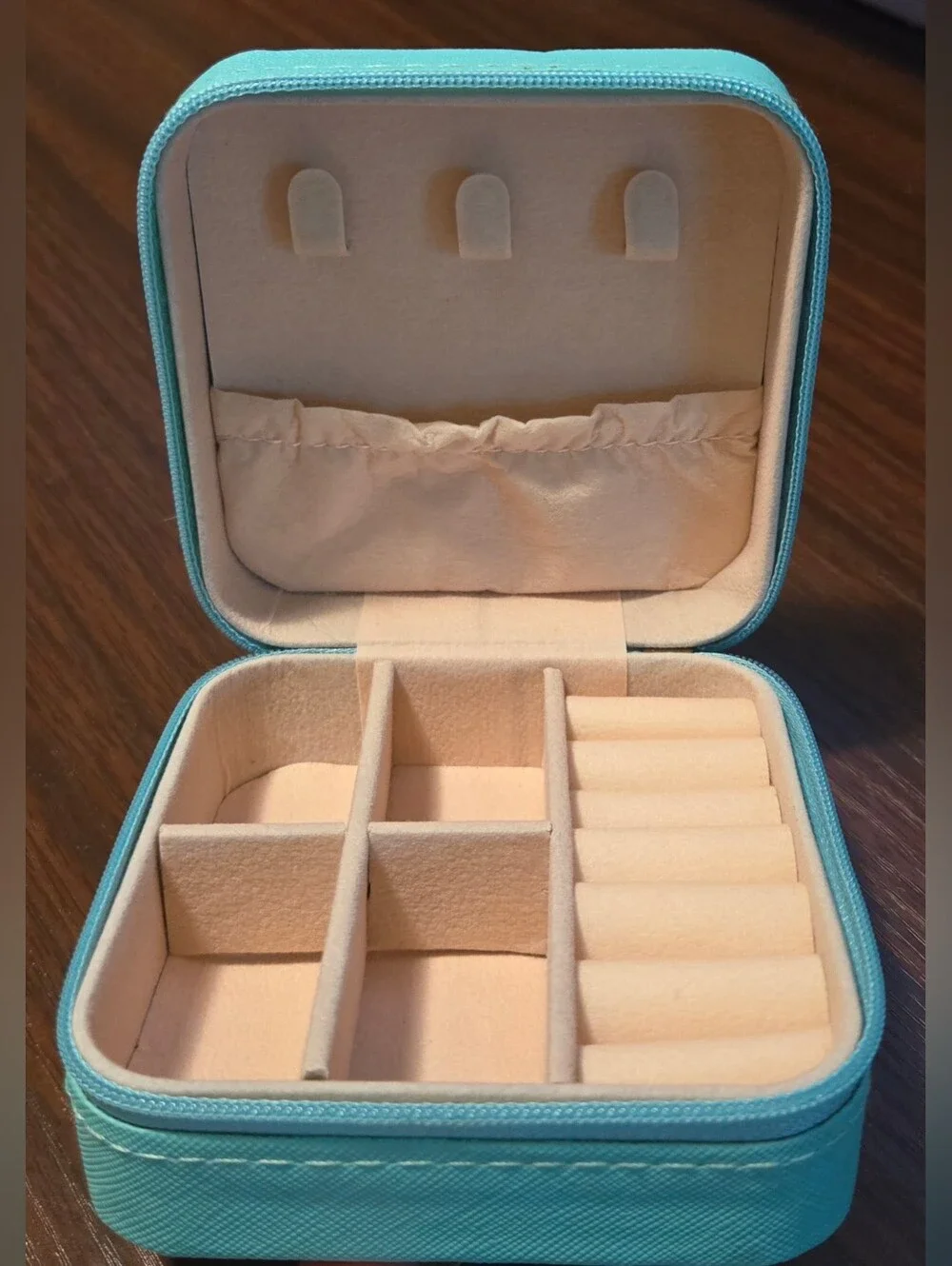 NWT Leather Tooled Travel Jewelry Box - Howdy